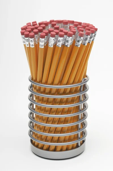 Pencils In Holder — Stock Photo, Image