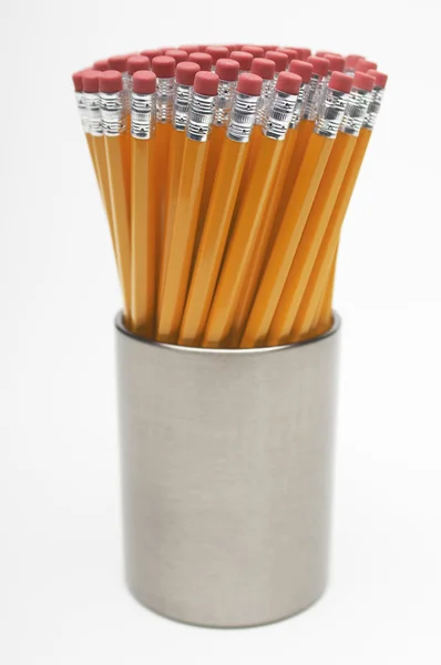 New Pencils In Container — Stock Photo, Image