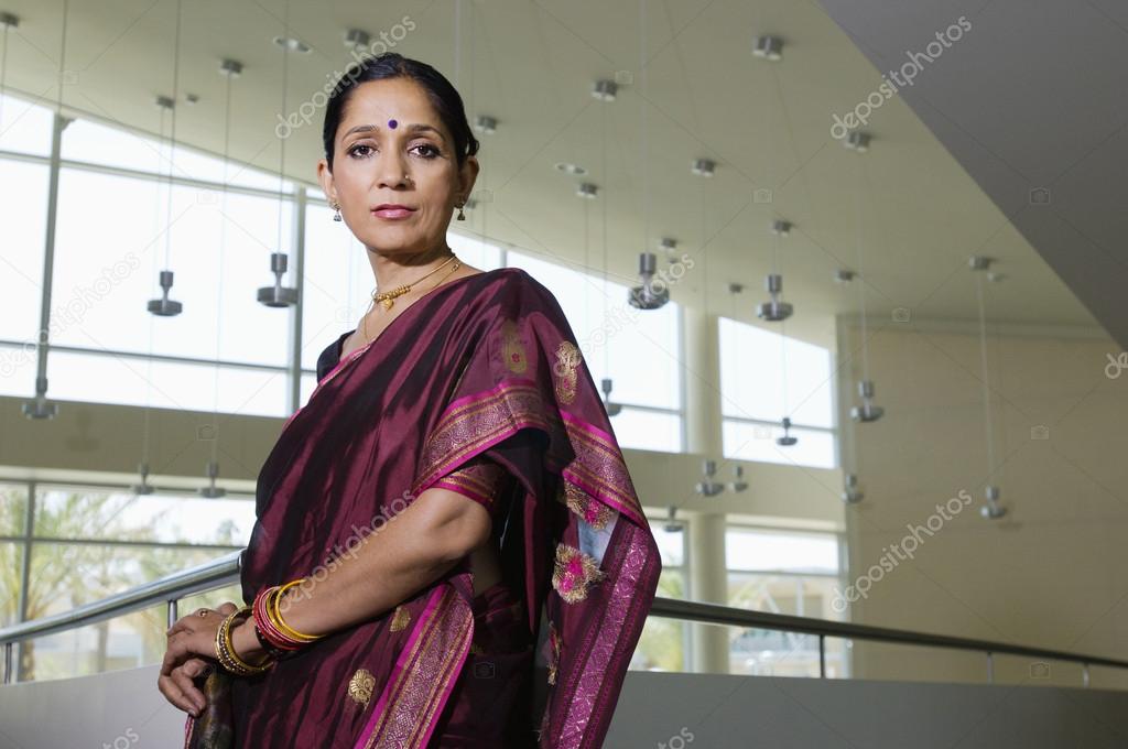 Business Woman In Sari