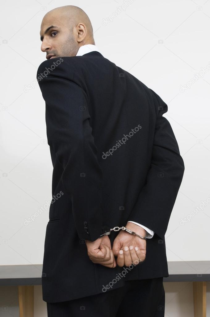 Businessman With Handcuffs