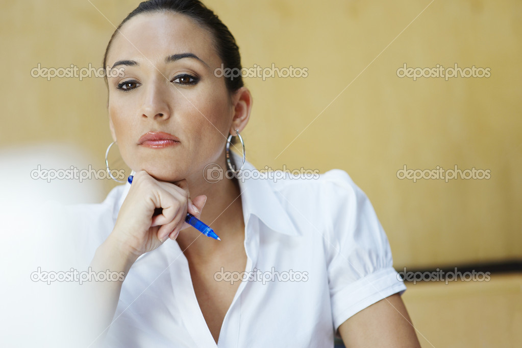 Businesswoman Using Laptop