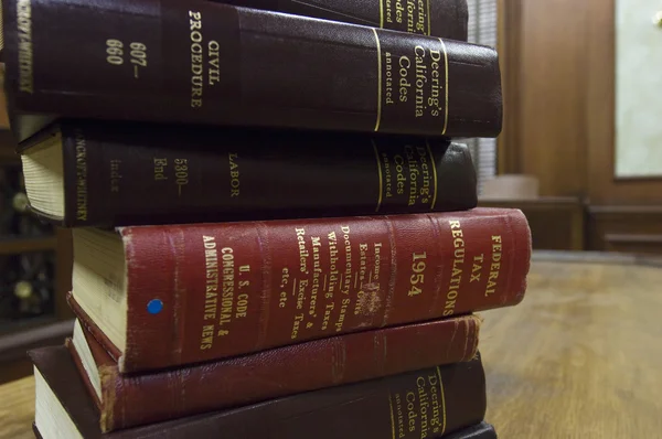 Stack Of Law Books Stock Photo