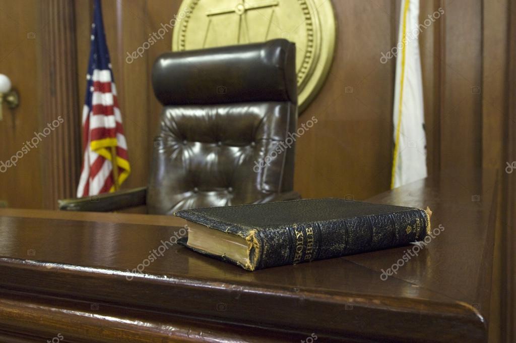 Bible And Chair In Courtroom Stock Photo by ©londondeposit 21832933