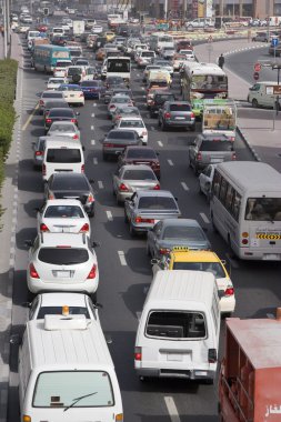 rush hour sırasında trafik