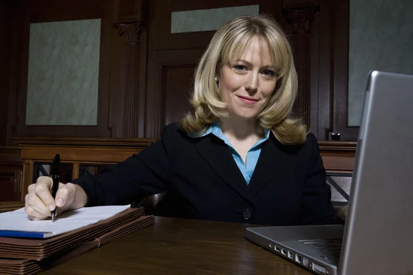 Lawyer Preparing Notes — Stock Photo, Image