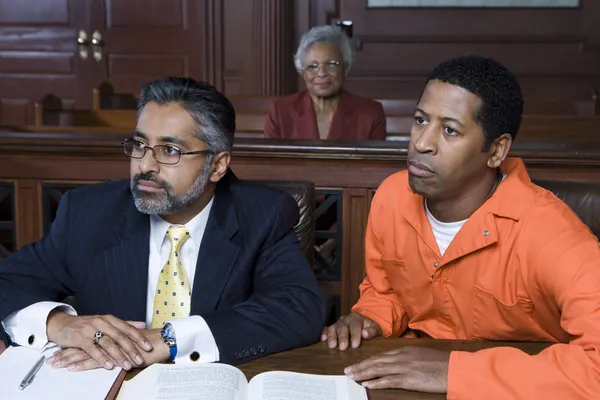 Lawyer And Criminal In Court — Stock Photo, Image