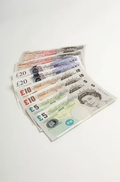 British Paper Currency — Stock Photo, Image