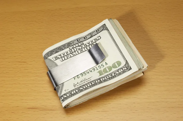 Currency In Money Clip — Stock Photo, Image