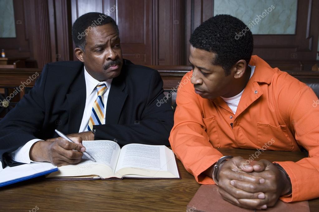 Lawyer With Criminal In Court Stock Photo by ©londondeposit 21861705