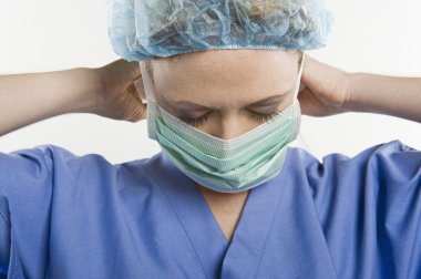 Tiyatro hemşire ayarlama maskesi