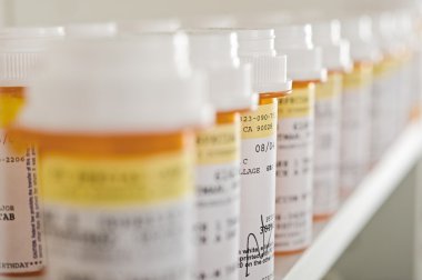 Closeup Of Prescription Drugs clipart