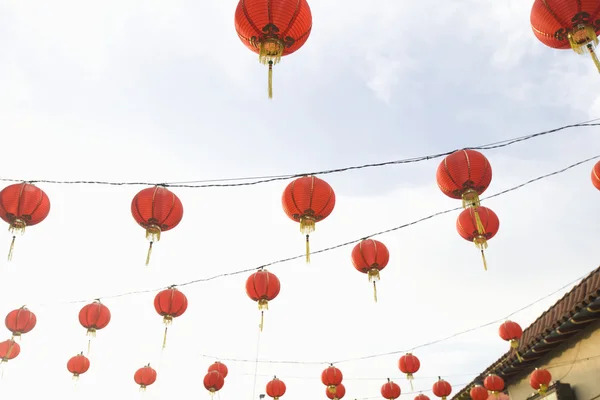 Κόκκινα κινέζικα φανάρια — Φωτογραφία Αρχείου