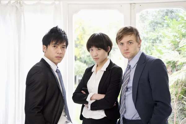 Three confident businesspeople — Stock Photo, Image