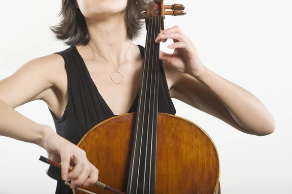 Violoncellista donna — Foto Stock