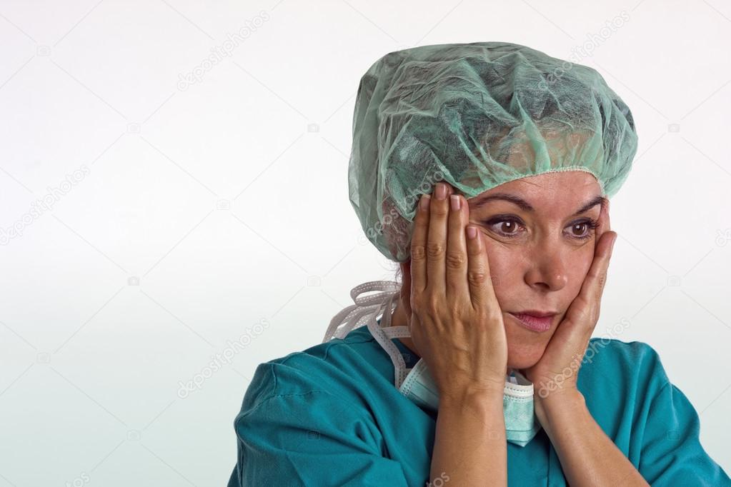Shocked Female Surgeon