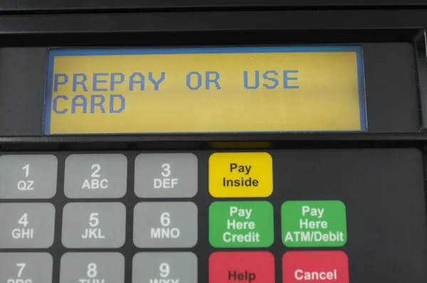 Screen Of Gas Pump — Stock Photo, Image