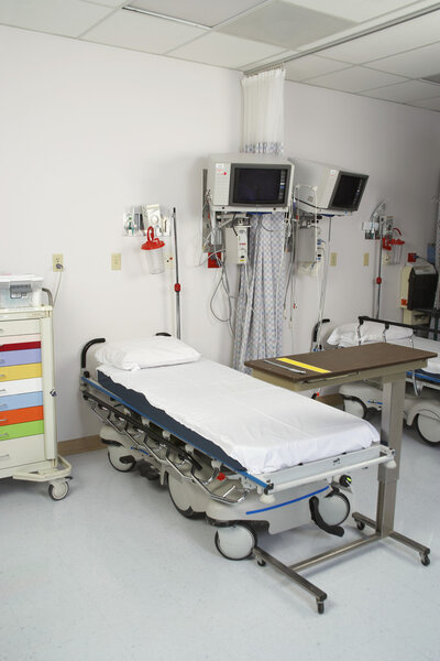 Interior Of An Empty Hospital Room