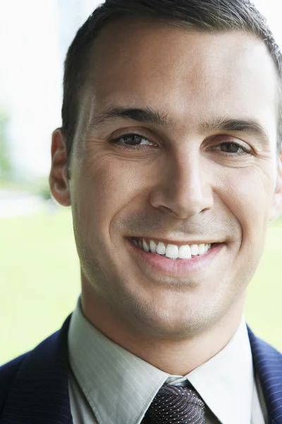 Confident Businessman Smiling — Stock Photo, Image