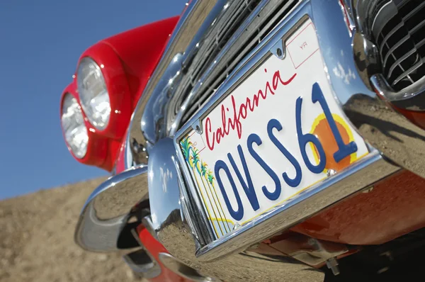 Closeup Of Number Plate On Car — Stock Photo, Image