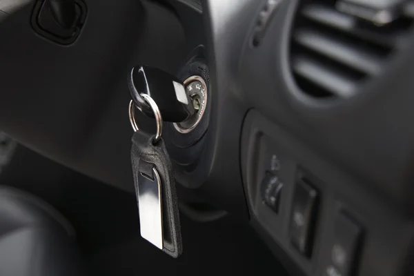 Car Ignition With Key — Stock Photo, Image