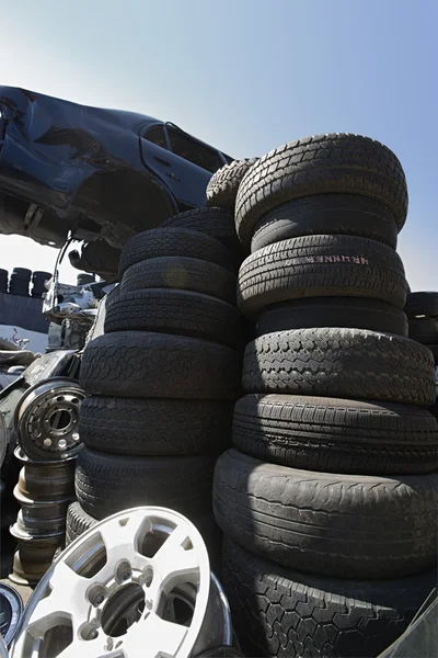 Tires In Junkyard — Stock Photo, Image