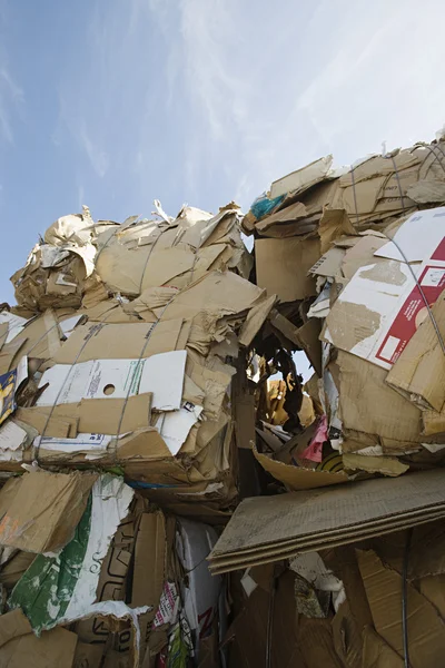 Cardboard Boxes In Junkyard — Stock Photo, Image