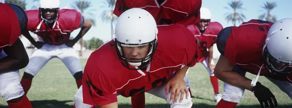 Spieler auf Startposition — Stockfoto