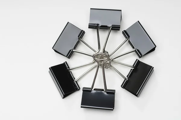 Binder Clips Forming Circle — Stock Photo, Image