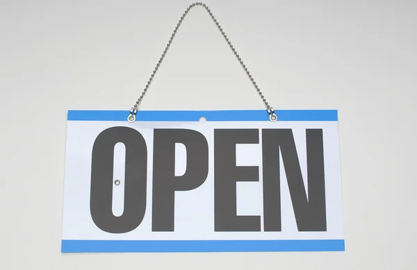 Signboard With "Open" Sign — Stock Photo, Image