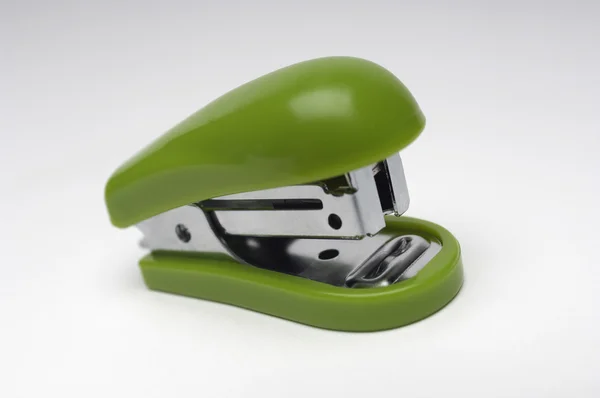 Isolated Green Stapler — Stock Photo, Image