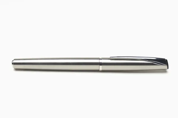 Silver Ballpoint Pen — Stock Photo, Image