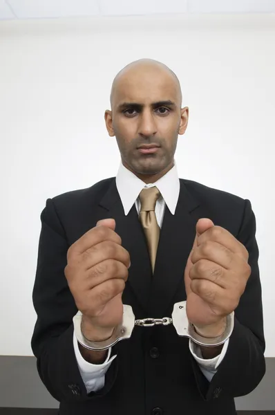 Businessman With Handcuffs — Stock Photo, Image