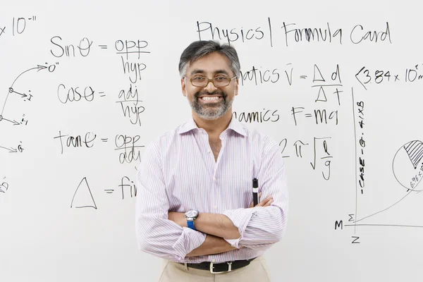 Lecturer Standing With Arms Crossed — Stock Photo, Image