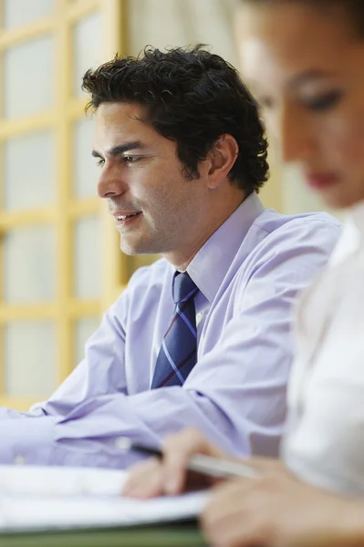 Business Sitting In Meeting — Stock Photo, Image
