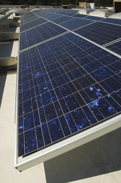 Energy solar panels production — Stock Photo, Image