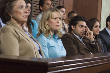 Jurors During Trial clipart