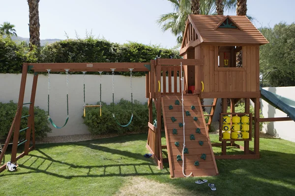 Play Equipment In Backyard — Stock Photo, Image