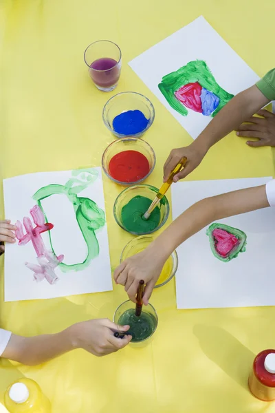 Kinderen Schilderen — Stockfoto