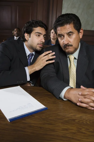 Advocate Discussing With Client — Stock Photo, Image
