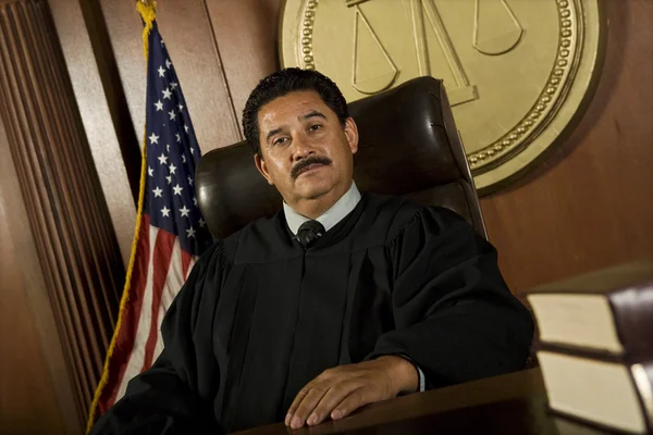 Judge At Courtroom — Stock Photo, Image