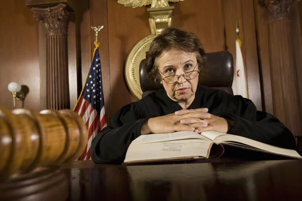 Judge With Law Book — Stock Photo, Image