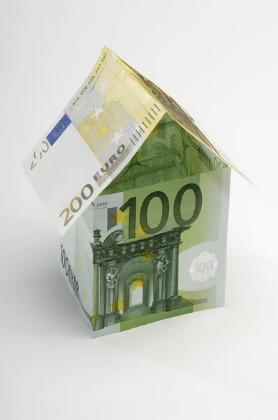 House Of Euro Notes — Stock Photo, Image