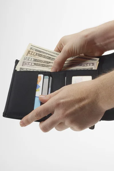 Wallet Full Of Money — Stock Photo, Image