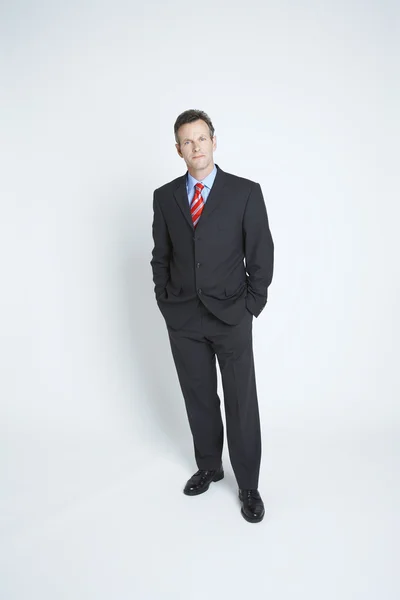 Confident Businessman With Hands In Pockets — Stock Photo, Image