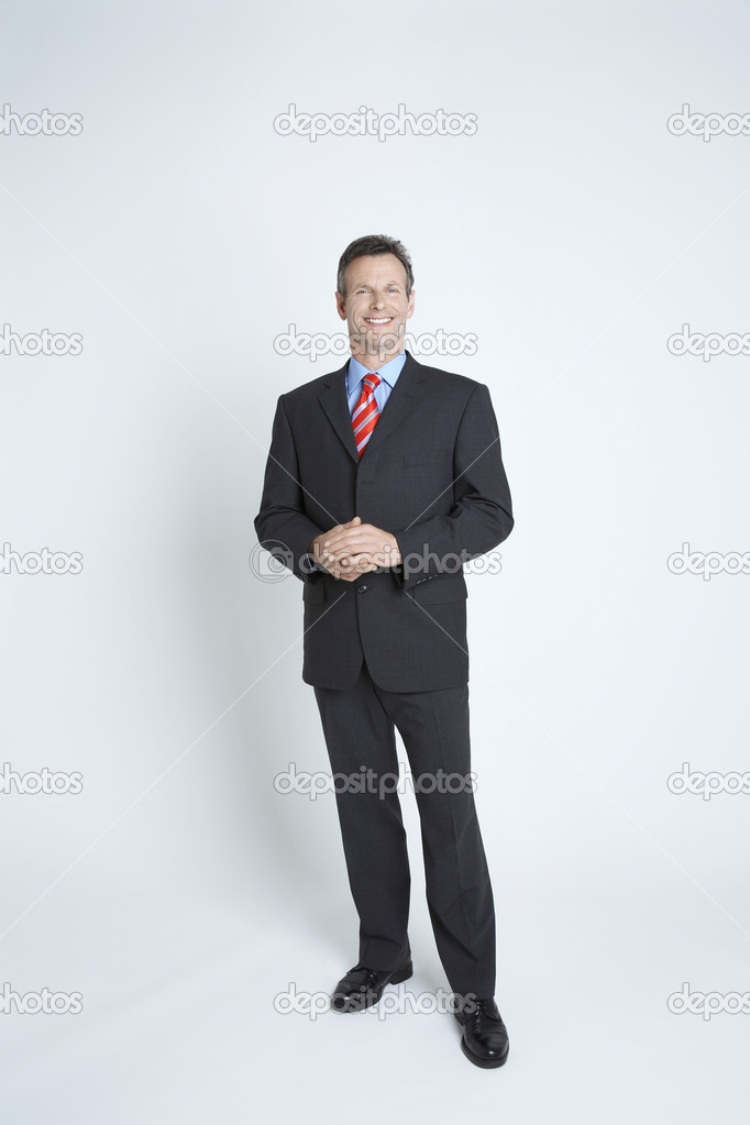 Confident Businessman Smiling