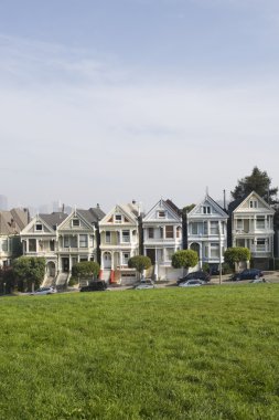 Victorian Houses In San Francisco clipart