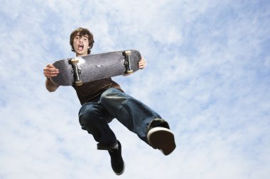 adam atlama holding kaykay