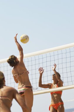 Voleybol oynayan kadınlar