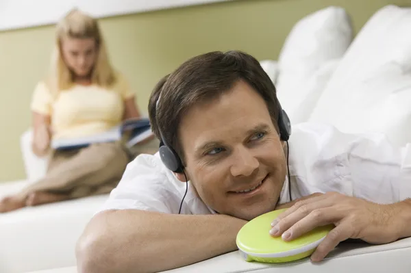 Man Listening to Music — Stock Photo, Image