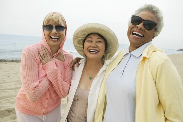 Female friends laughing — Stock Photo, Image